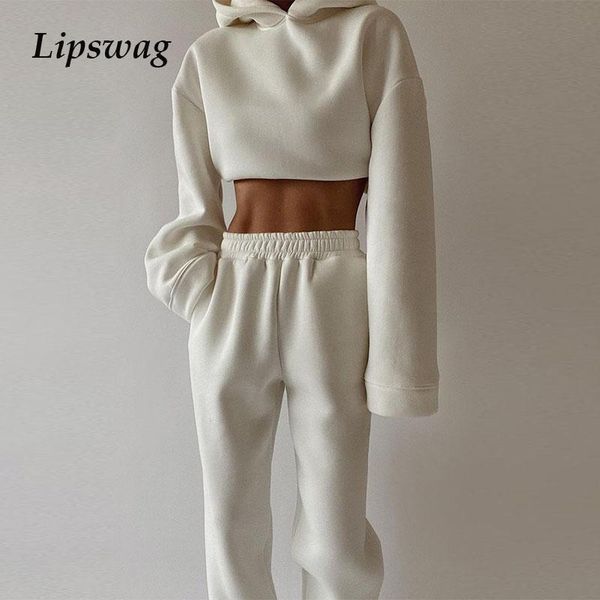women's two piece pants women 2021 spring hooded sweatshirts tracksuit fashion sets casual solid crop and long pant suits outfits, White
women's two piece pants women 2021 spring hooded sweatshirts tracksuit fashion sets casual solid crop and long pant suits outfits, White