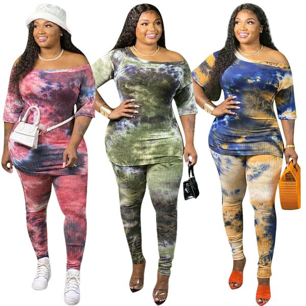 2021 new oblique shoulder tie-dye print short sleeve trousers women two piece outfits autumn fashion casual suits vk6q, Gray
2021 new oblique shoulder tie-dye print short sleeve trousers women two piece outfits autumn fashion casual suits vk6q, Gray