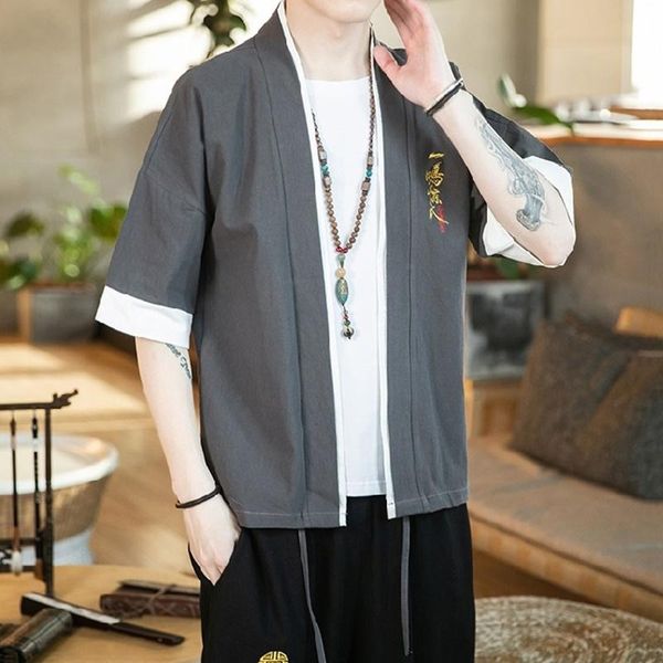 ethnic clothing men cotton linen kimono cardigan gown japanese traditional casual jackets yukata 2021 summer asian streetwear haori v2209, Red
ethnic clothing men cotton linen kimono cardigan gown japanese traditional casual jackets yukata 2021 summer asian streetwear haori v2209, Red