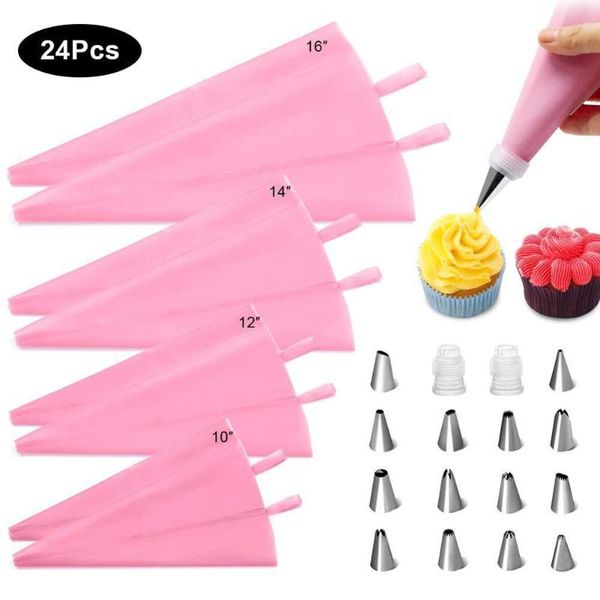 baking & pastry tools 24 pcs/set decoration nozzles icing piping cream bag cake floral diy making tool
baking & pastry tools 24 pcs/set decoration nozzles icing piping cream bag cake floral diy making tool