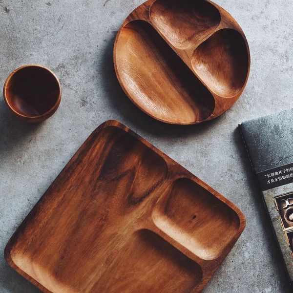 dishes & plates solid wood dinner plate with three bars snack fruit seasoning in japanese steel
dishes & plates solid wood dinner plate with three bars snack fruit seasoning in japanese steel