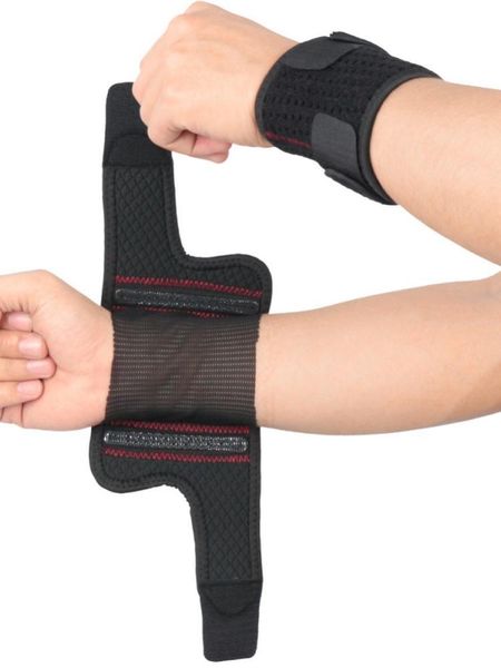 wrist support general outdoor sports fitness aluminum spring compression wristband impact for children and adult, Black;red
wrist support general outdoor sports fitness aluminum spring compression wristband impact for children and adult, Black;red