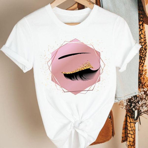 women's t-shirt women clothes watercolor eyelash cute 90s cartoon summer short sleeve tshirt female tee print fashion graphic, White
women's t-shirt women clothes watercolor eyelash cute 90s cartoon summer short sleeve tshirt female tee print fashion graphic, White