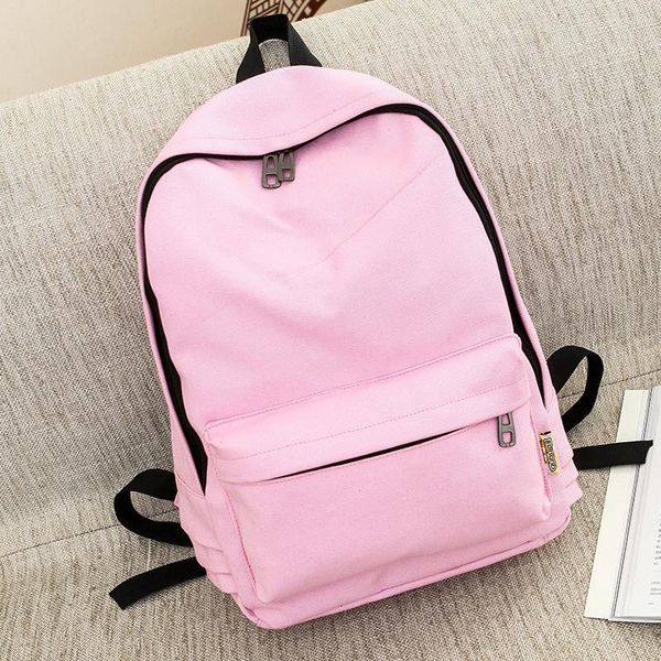 backpack simple solid color schoolbag for men and women fashion college style canvas computer bag
backpack simple solid color schoolbag for men and women fashion college style canvas computer bag