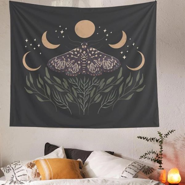 tapestries butterfly moon phase tapestry wall hanging bohemian gypsy tapiz black sun witchcraft divination decor
tapestries butterfly moon phase tapestry wall hanging bohemian gypsy tapiz black sun witchcraft divination decor