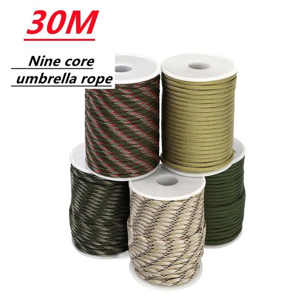 outdoor gadgets 30 m1 roll 4 mm 9 stand cores paracord for survival parachute cord lanyard camping climbing rope hiking clothesline
outdoor gadgets 30 m1 roll 4 mm 9 stand cores paracord for survival parachute cord lanyard camping climbing rope hiking clothesline
