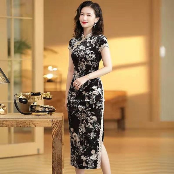 ethnic clothing black elegrant cheongsam traditional chinese dress women floral embroidery silk qipao long sleeve oriental vintage 3xl, Red
ethnic clothing black elegrant cheongsam traditional chinese dress women floral embroidery silk qipao long sleeve oriental vintage 3xl, Red
