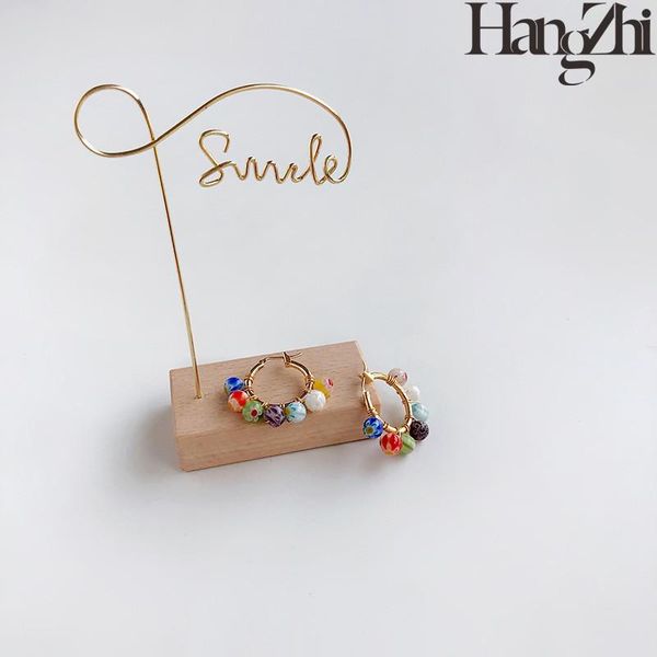 hoop & huggie hangzhi 2021 simple design ethnic style retro metal acrylic combination color round beads flower earrings, Golden;silver
hoop & huggie hangzhi 2021 simple design ethnic style retro metal acrylic combination color round beads flower earrings, Golden;silver
