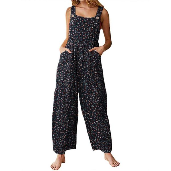 shujin women summer holiday casual sleeveless jumpsuits ladies boho floral bodysuit loose long pant trousers overalls for women, Black;white
shujin women summer holiday casual sleeveless jumpsuits ladies boho floral bodysuit loose long pant trousers overalls for women, Black;white