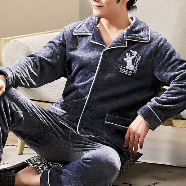 men's sleepwear plus size 3xl grey nightwear long sleeve winter thicken warm flannel pajamas sets soft pant male men, Black;brown
men's sleepwear plus size 3xl grey nightwear long sleeve winter thicken warm flannel pajamas sets soft pant male men, Black;brown