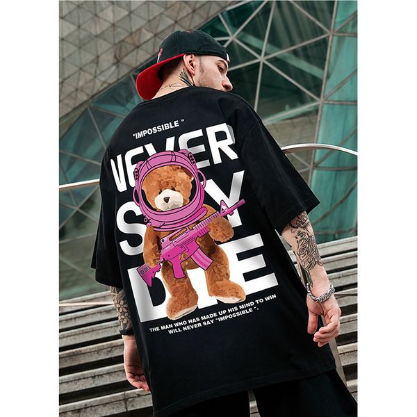 warrior bear print men's hip-hop t-shirt high-quality comfortable and breathable fashion street daily travel home party, White;black
warrior bear print men's hip-hop t-shirt high-quality comfortable and breathable fashion street daily travel home party, White;black
