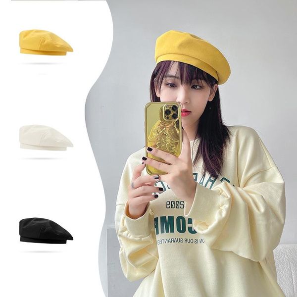 berets women fall fashion beanie solid color cotton beret caps french artist warm hat female ladies all-match adjustable, Blue;gray
berets women fall fashion beanie solid color cotton beret caps french artist warm hat female ladies all-match adjustable, Blue;gray