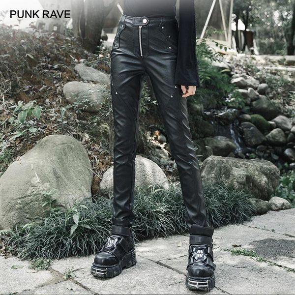 women's pants & capris punk rave girl's zipper rivets skinny faux leather trousers women high waist handsome streetwear, Black;white
women's pants & capris punk rave girl's zipper rivets skinny faux leather trousers women high waist handsome streetwear, Black;white