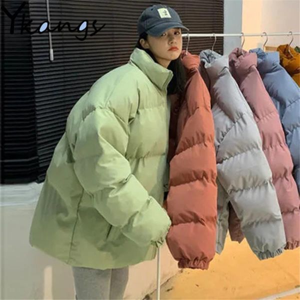 women's down & parkas harajuku thicken cotton jacket korean style trend blue oversized warm all-match parka winter loose female bread c, Black
women's down & parkas harajuku thicken cotton jacket korean style trend blue oversized warm all-match parka winter loose female bread c, Black