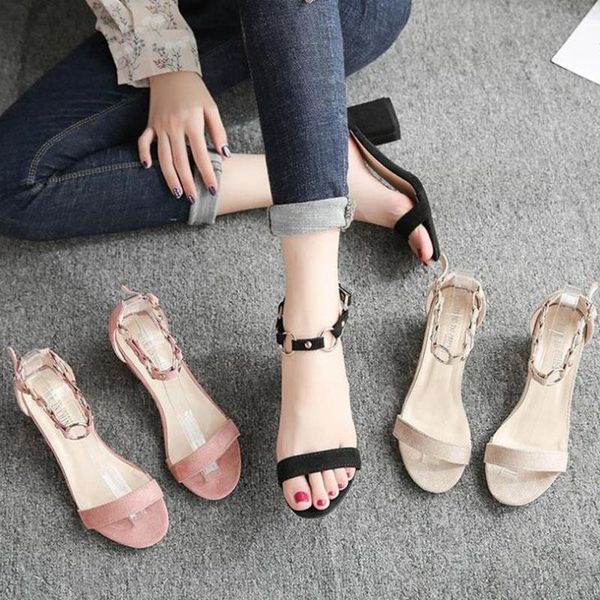 2021 summer new large sandals women's fashion open toe flat thick square heel solid suede metal buckle women's sandals, Black
2021 summer new large sandals women's fashion open toe flat thick square heel solid suede metal buckle women's sandals, Black