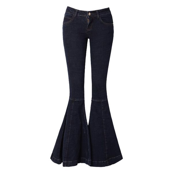 women's jeans fashion women autumn long flare pants boot cut plus size 24-30 trousers for tall deep blue
women's jeans fashion women autumn long flare pants boot cut plus size 24-30 trousers for tall deep blue