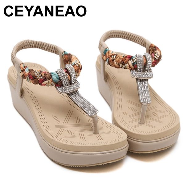 ceyaneao fashion platform sandals for women bohemia beach sandals t-strap women sandals shoes woman plus size bzt704 210624, Black
ceyaneao fashion platform sandals for women bohemia beach sandals t-strap women sandals shoes woman plus size bzt704 210624, Black