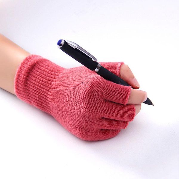 five fingers gloves 1 pairs half finger acrylic glove short soft knitted wrist mitten winter warm stretch fingerless for women men, Blue;gray
five fingers gloves 1 pairs half finger acrylic glove short soft knitted wrist mitten winter warm stretch fingerless for women men, Blue;gray