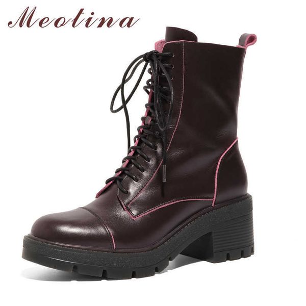 meotina ankle boots women shoes genuine leather high heel motorcycle boots lace up zip thick heels short boots lady autumn brown 210608, Black
meotina ankle boots women shoes genuine leather high heel motorcycle boots lace up zip thick heels short boots lady autumn brown 210608, Black