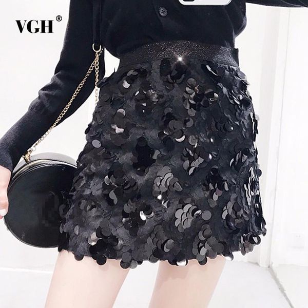 skirts vgh autumn elastic high waist mini skirt female patchwork sequin black slim women's fashion korean 2021
skirts vgh autumn elastic high waist mini skirt female patchwork sequin black slim women's fashion korean 2021