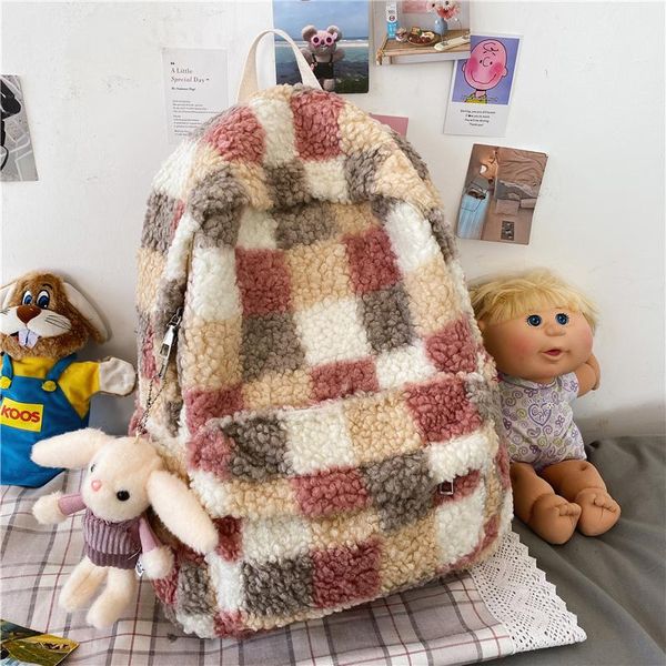 backpack original design schoolbag korean junior high school students simple wild plush
backpack original design schoolbag korean junior high school students simple wild plush