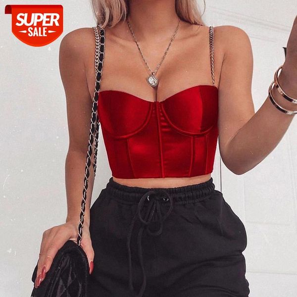 summer crop women bustier blackless chain strap padded cropped casual satin black crop clothes 2020 #i10e, White
summer crop women bustier blackless chain strap padded cropped casual satin black crop clothes 2020 #i10e, White