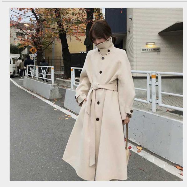 double-sided woolen coat women mid-length 2021 new autumn and winter temperament thick cashmere woolen coat, Black
double-sided woolen coat women mid-length 2021 new autumn and winter temperament thick cashmere woolen coat, Black