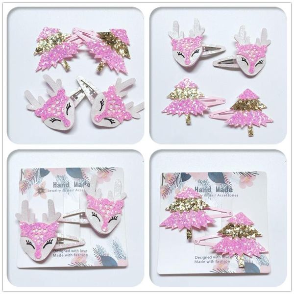 hair accessories 1set boutique fashion cute glitter pink reindeer snap clips christmas tree xmas headwear princess, Slivery;white
hair accessories 1set boutique fashion cute glitter pink reindeer snap clips christmas tree xmas headwear princess, Slivery;white