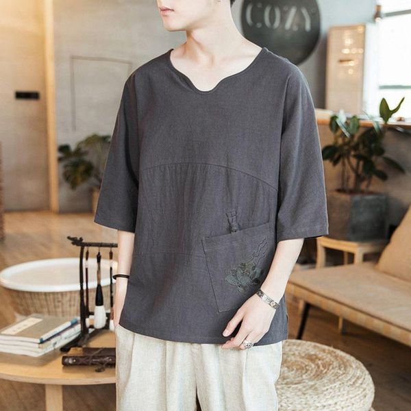 men's t-shirts 2021 men patchwork chinese style oneck tshirts summer casual male fashion cotton linen clothes, White;black
men's t-shirts 2021 men patchwork chinese style oneck tshirts summer casual male fashion cotton linen clothes, White;black