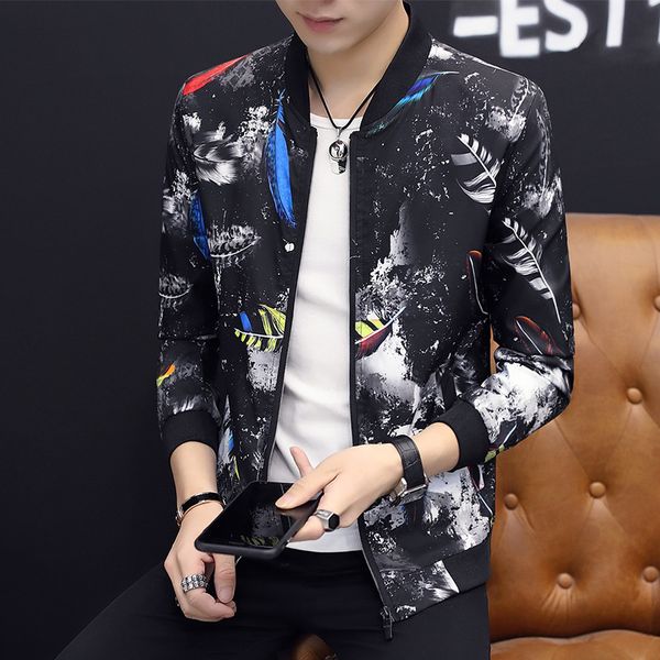 2021 running volume autumn winter fashion brand feather print jacket men's coat, Black;brown
2021 running volume autumn winter fashion brand feather print jacket men's coat, Black;brown