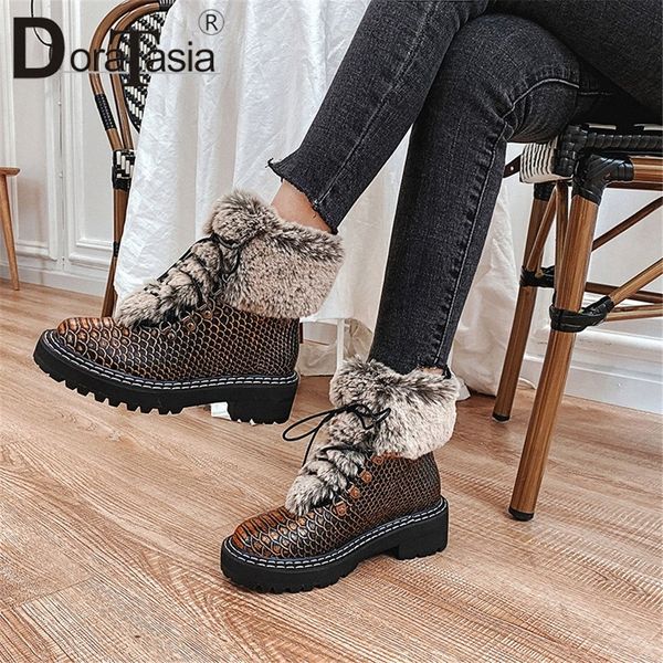 doratasia new winter warm fur snow boots women fashion ladies chunky heels shoes woman non slip lace up ankle boots 2019 k735#, Black
doratasia new winter warm fur snow boots women fashion ladies chunky heels shoes woman non slip lace up ankle boots 2019 k735#, Black