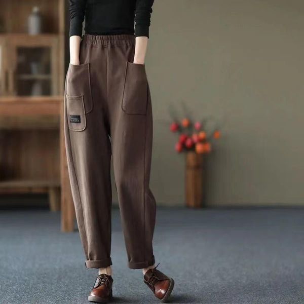 women's pants & capris lady harun pocket trousers spring/autumn 2021 casual retro tight waist a hundred thin models of, Black;white
women's pants & capris lady harun pocket trousers spring/autumn 2021 casual retro tight waist a hundred thin models of, Black;white