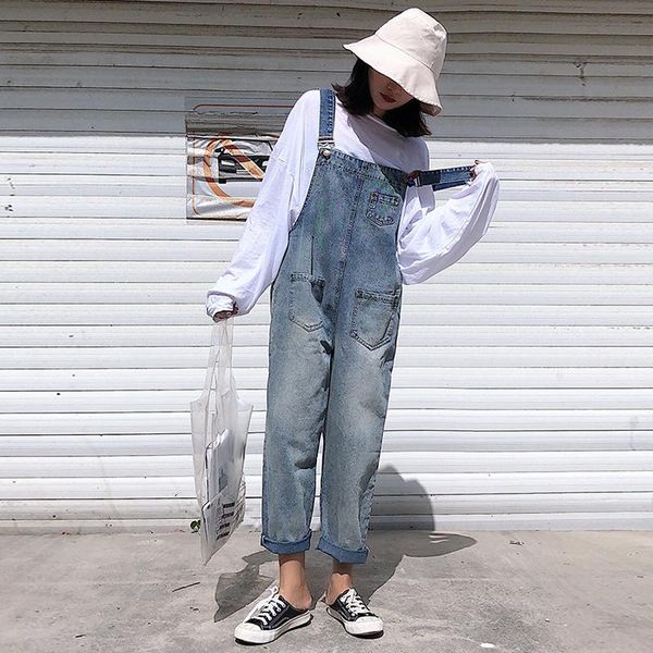 women's jumpsuits & rompers women denim jumpsuit bib jeans overalls casual basic washed trousers leisure loose pants wide leg, Black;white
women's jumpsuits & rompers women denim jumpsuit bib jeans overalls casual basic washed trousers leisure loose pants wide leg, Black;white