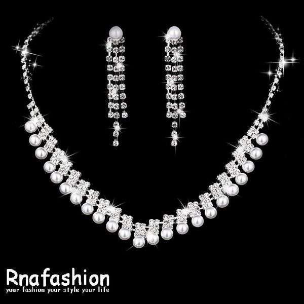 earrings & necklace rnafashion pearl silver colour simple elegant crystal bridal jewelry sets selling wedding for woman gift
earrings & necklace rnafashion pearl silver colour simple elegant crystal bridal jewelry sets selling wedding for woman gift