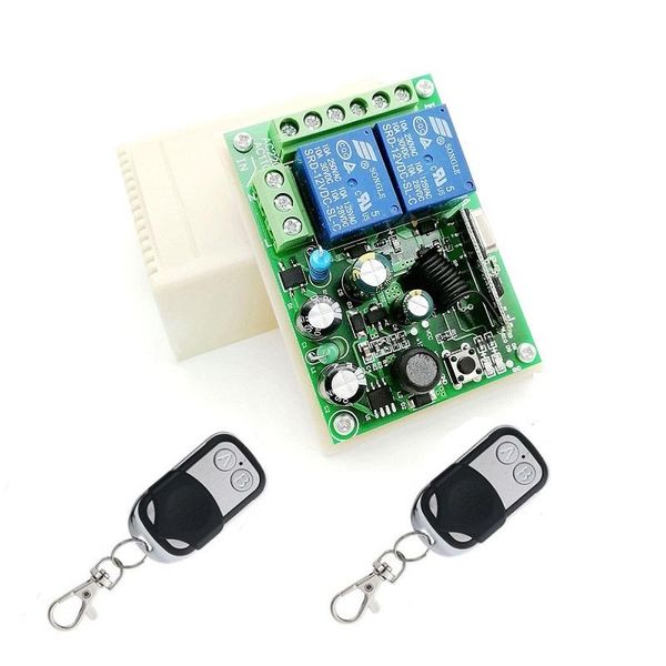smart home control 315/433mhz universal wireless remote switch ac 220v 110v 85v 2ch relay receiver module and 2pcs rf transmitter
smart home control 315/433mhz universal wireless remote switch ac 220v 110v 85v 2ch relay receiver module and 2pcs rf transmitter