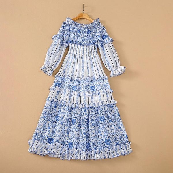 casual dresses european and american women's wear for summer 2021 long - sleeved one-line neck with print tight waist fashion pleated d, Black;gray
casual dresses european and american women's wear for summer 2021 long - sleeved one-line neck with print tight waist fashion pleated d, Black;gray