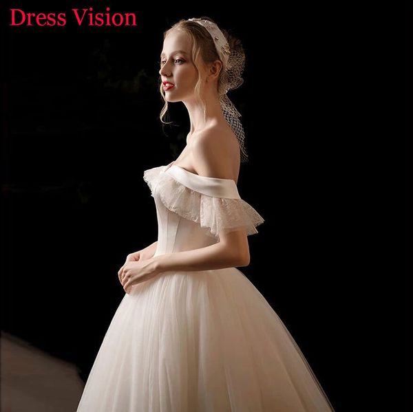 2021 arrival lace tulle ruffles off the shoulder wedding vestido noiva robe de mariage kq5h, White
2021 arrival lace tulle ruffles off the shoulder wedding vestido noiva robe de mariage kq5h, White