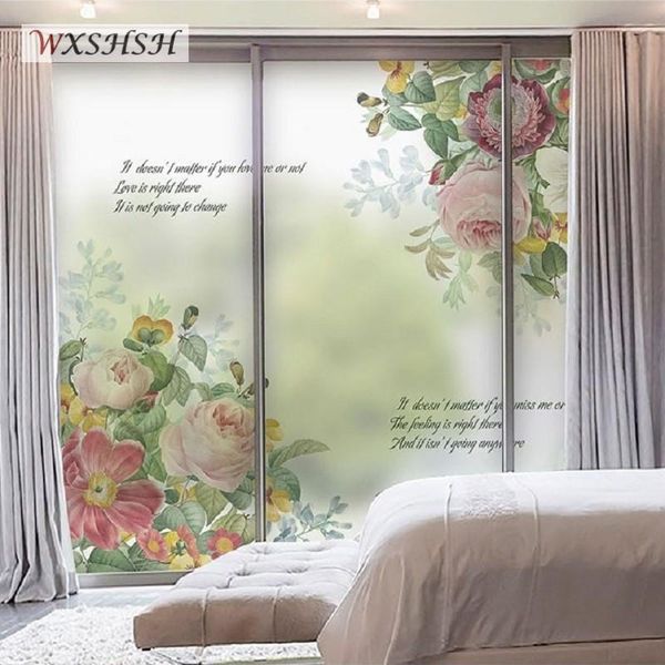 electrostatic window sticker custom size blooming flower european style stained frosted thermal-insulation opaque glass covering
electrostatic window sticker custom size blooming flower european style stained frosted thermal-insulation opaque glass covering