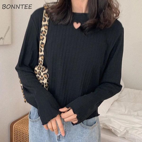 women's t-shirt t-shirts women long sleeve spring various color heart-hole casual solid baggy streetwear harajuku all-match korean sty, White
women's t-shirt t-shirts women long sleeve spring various color heart-hole casual solid baggy streetwear harajuku all-match korean sty, White