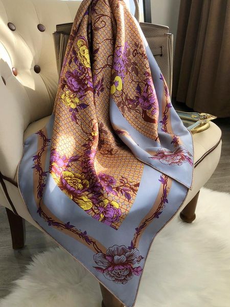 scarves luxury twill silk scarf women 2021 blue high-end square shawl 90 dual use, Blue;gray
scarves luxury twill silk scarf women 2021 blue high-end square shawl 90 dual use, Blue;gray