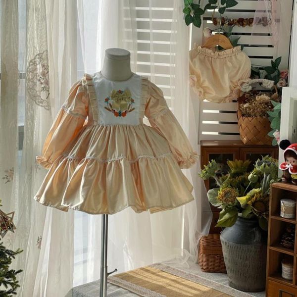 girl's dresses baby girl clothing spanish lolita vintage turkey ball gown embroidery birthday party easter princess dress for girls a73, Red;yellow
girl's dresses baby girl clothing spanish lolita vintage turkey ball gown embroidery birthday party easter princess dress for girls a73, Red;yellow