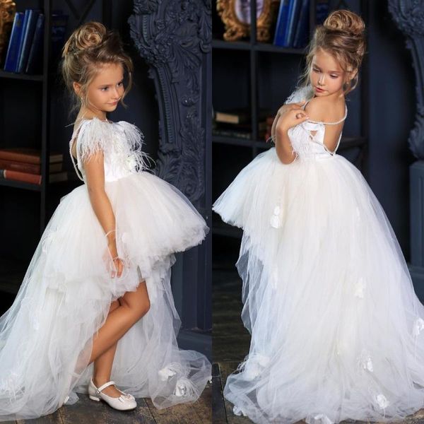 girl's dresses high low flower girl for wedding lace feather jewel neck little girls pageant gowns birthday party kids prom dress, Red;yellow
girl's dresses high low flower girl for wedding lace feather jewel neck little girls pageant gowns birthday party kids prom dress, Red;yellow