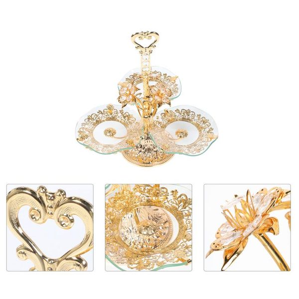 dishes & plates 1pc european light luxury retro tempered glass fruit plate iron art candy
dishes & plates 1pc european light luxury retro tempered glass fruit plate iron art candy