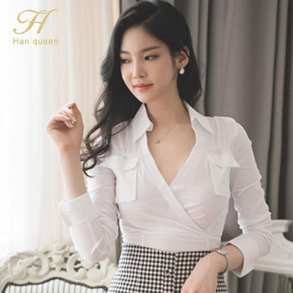 h han queen basic occupation women vintage blouse ladies chiffon long sleeve casual blouses female work wear office shirts, White
h han queen basic occupation women vintage blouse ladies chiffon long sleeve casual blouses female work wear office shirts, White
