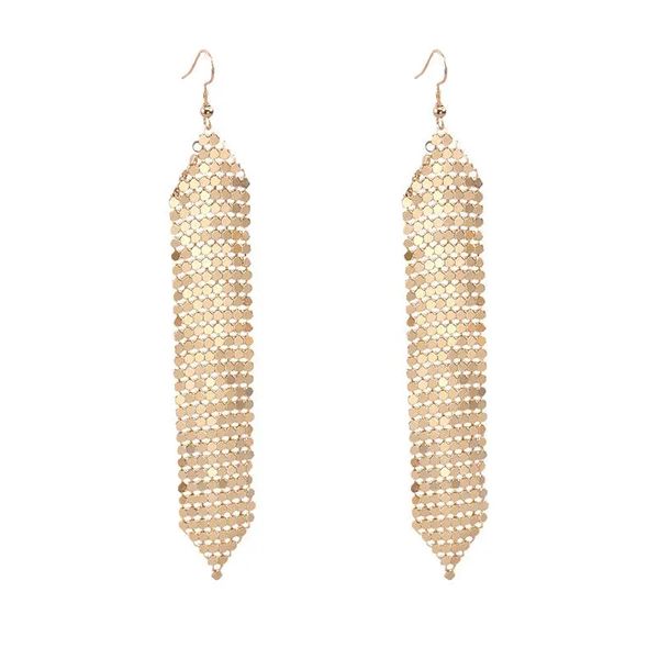 tassels long earrings sequins geometric drop fashion jewelry for women - gold, Silver
tassels long earrings sequins geometric drop fashion jewelry for women - gold, Silver