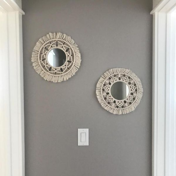 mirrors 2 pcs set bohemian wall decor mirror hand made makeup macrame tapestry for living room farmhouse espejos de pared
mirrors 2 pcs set bohemian wall decor mirror hand made makeup macrame tapestry for living room farmhouse espejos de pared