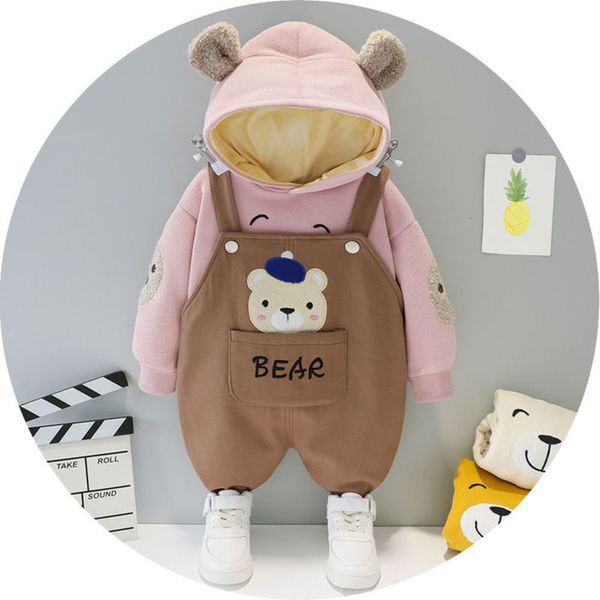 men's and women's children's wear with velvet suspenders suit 0-1-2 years half 6-9 months old baby winter clothes bear, Blue
men's and women's children's wear with velvet suspenders suit 0-1-2 years half 6-9 months old baby winter clothes bear, Blue