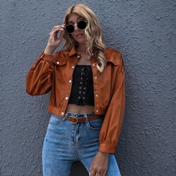 women's jackets fashion elegant solid brown color short jacket women turn down collar full sleeve outerwear autumn winter office lady, Black;brown
women's jackets fashion elegant solid brown color short jacket women turn down collar full sleeve outerwear autumn winter office lady, Black;brown
