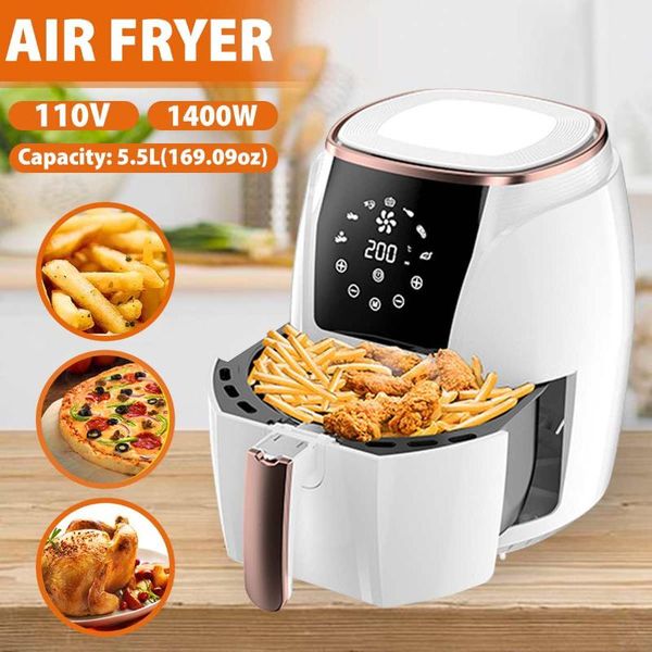 air fryers 110v 5.5l multifunction fryer chicken oil health pizza cooker smart touch lcd electric deep airfryer
air fryers 110v 5.5l multifunction fryer chicken oil health pizza cooker smart touch lcd electric deep airfryer