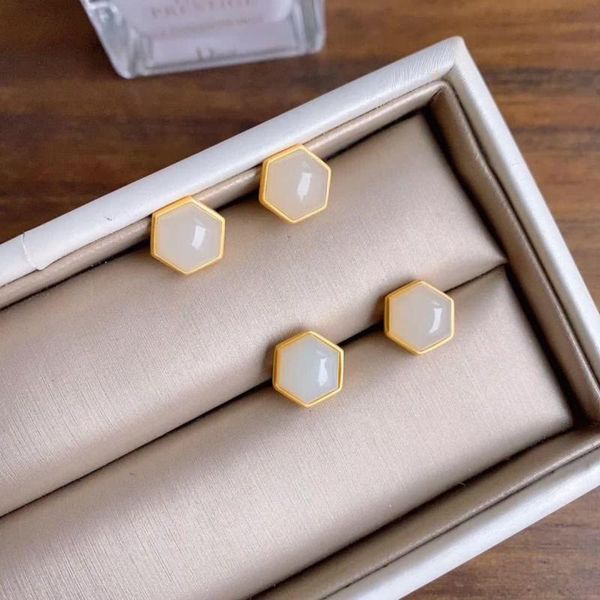 natural hetian white jade geometric earrings chinese style retro small exquisite cool charm elegant women's brand jewelry, Silver
natural hetian white jade geometric earrings chinese style retro small exquisite cool charm elegant women's brand jewelry, Silver